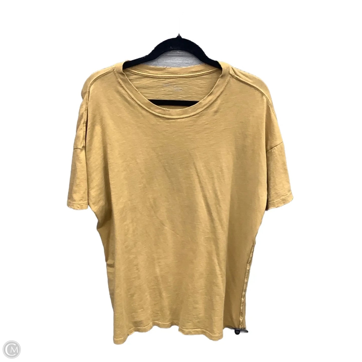 Top Short Sleeve By Aerie In Yellow, Size: M