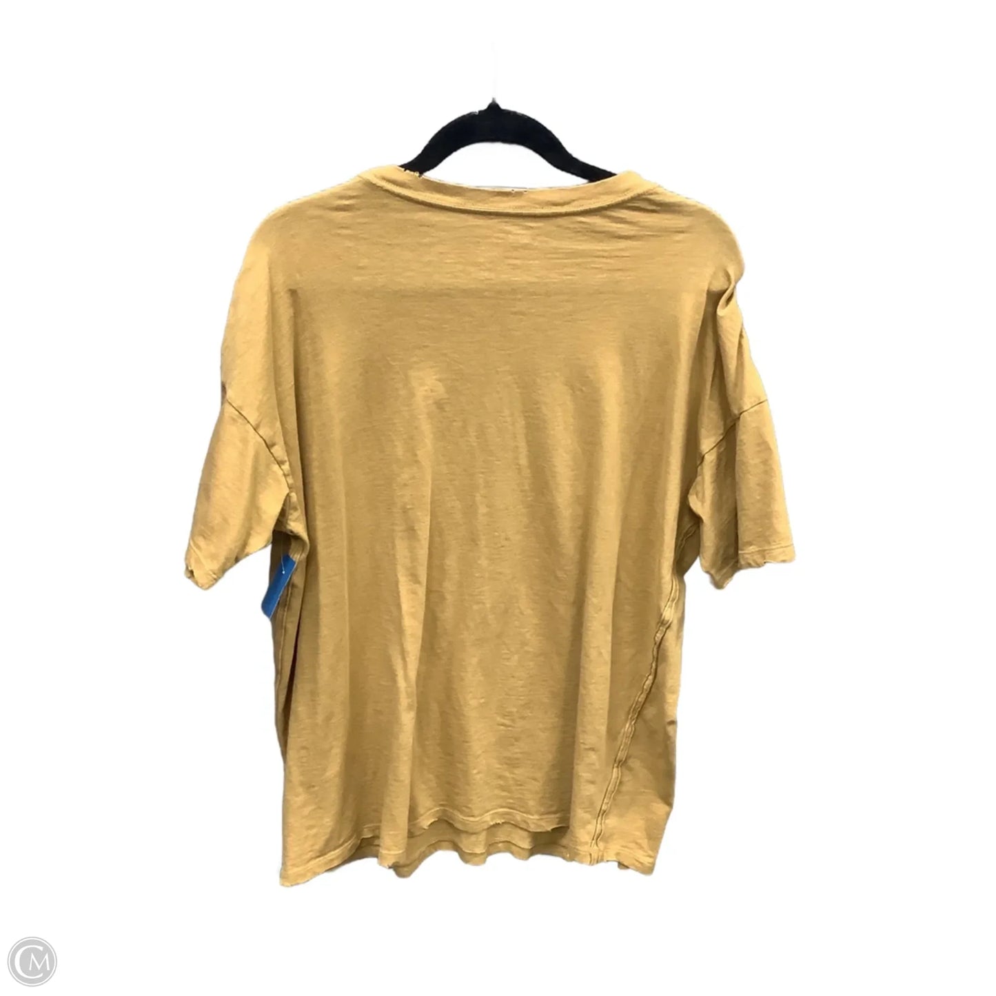 Top Short Sleeve By Aerie In Yellow, Size: M