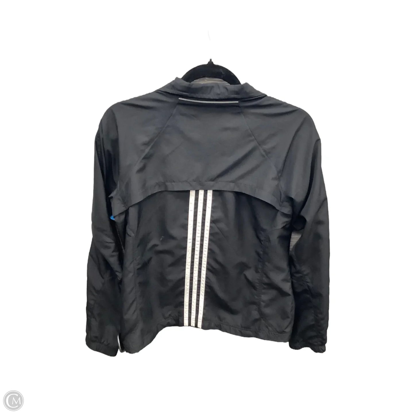 Athletic Jacket By Adidas In Black, Size: M