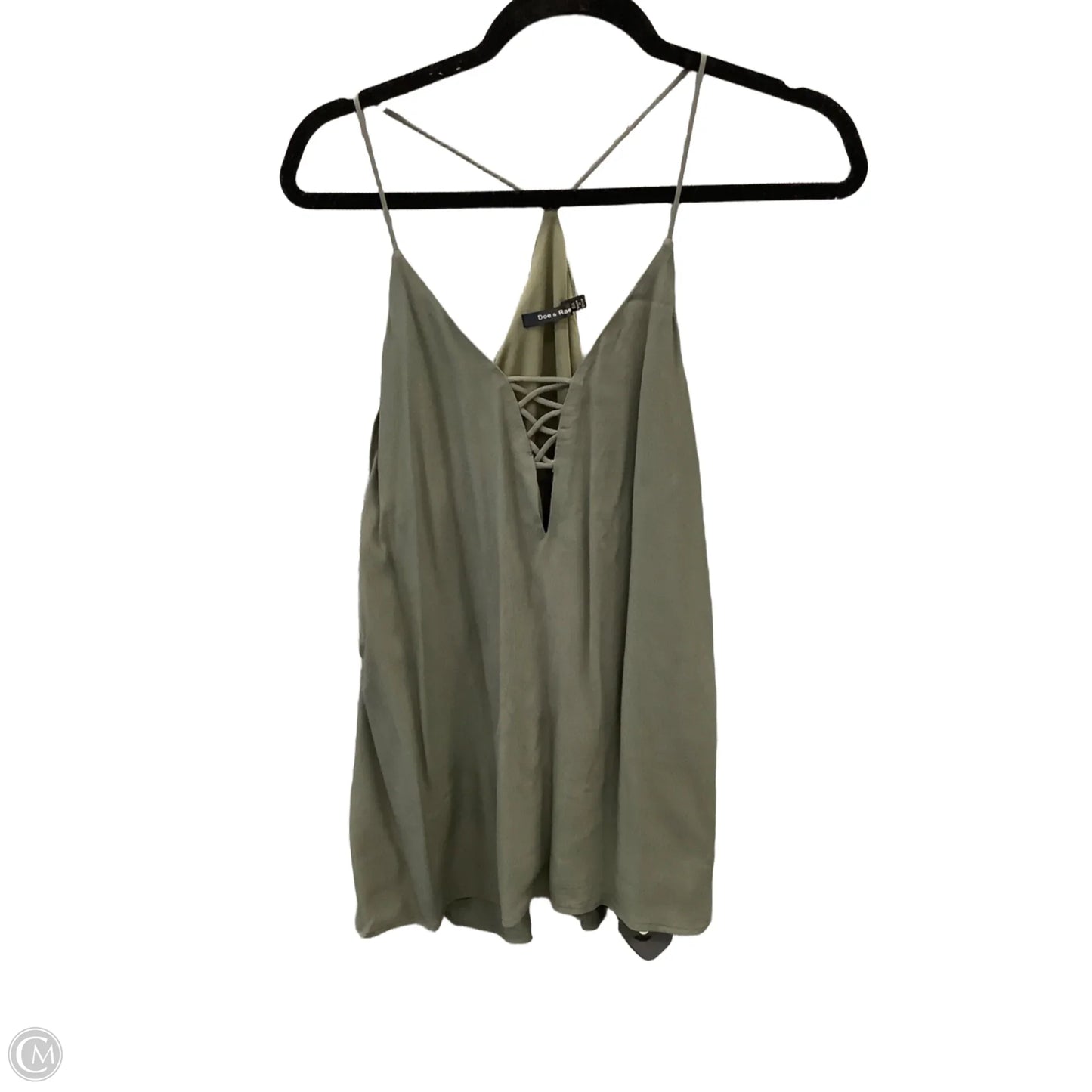 Top Sleeveless By Clothes Mentor In Green, Size: M