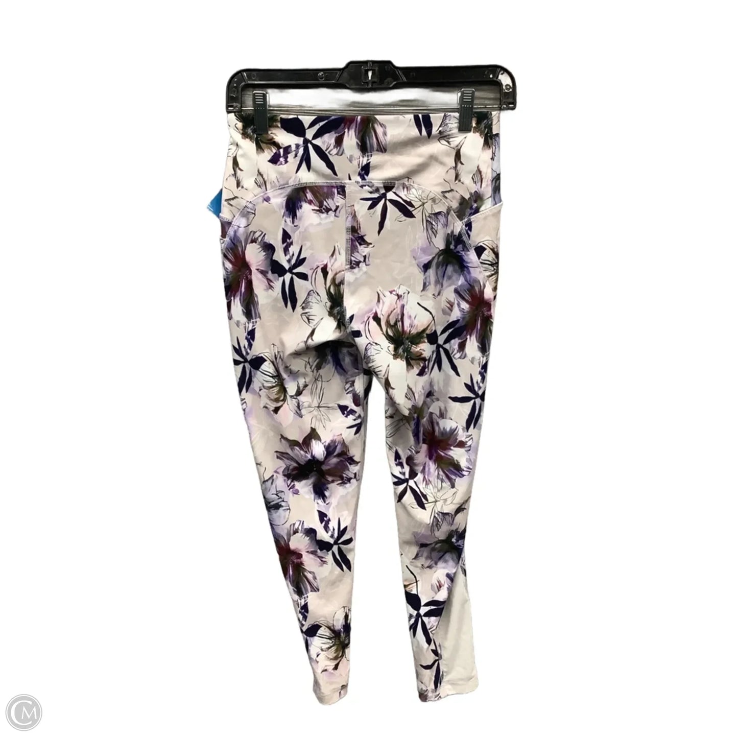 Athletic Leggings By Gottex In Floral Print, Size: M