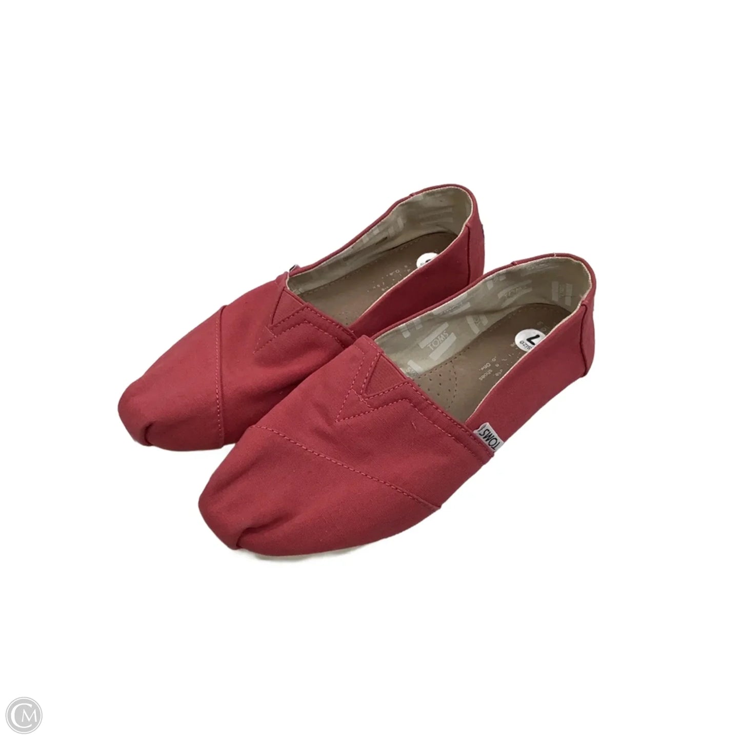 Shoes Flats By Toms In Red, Size: 7