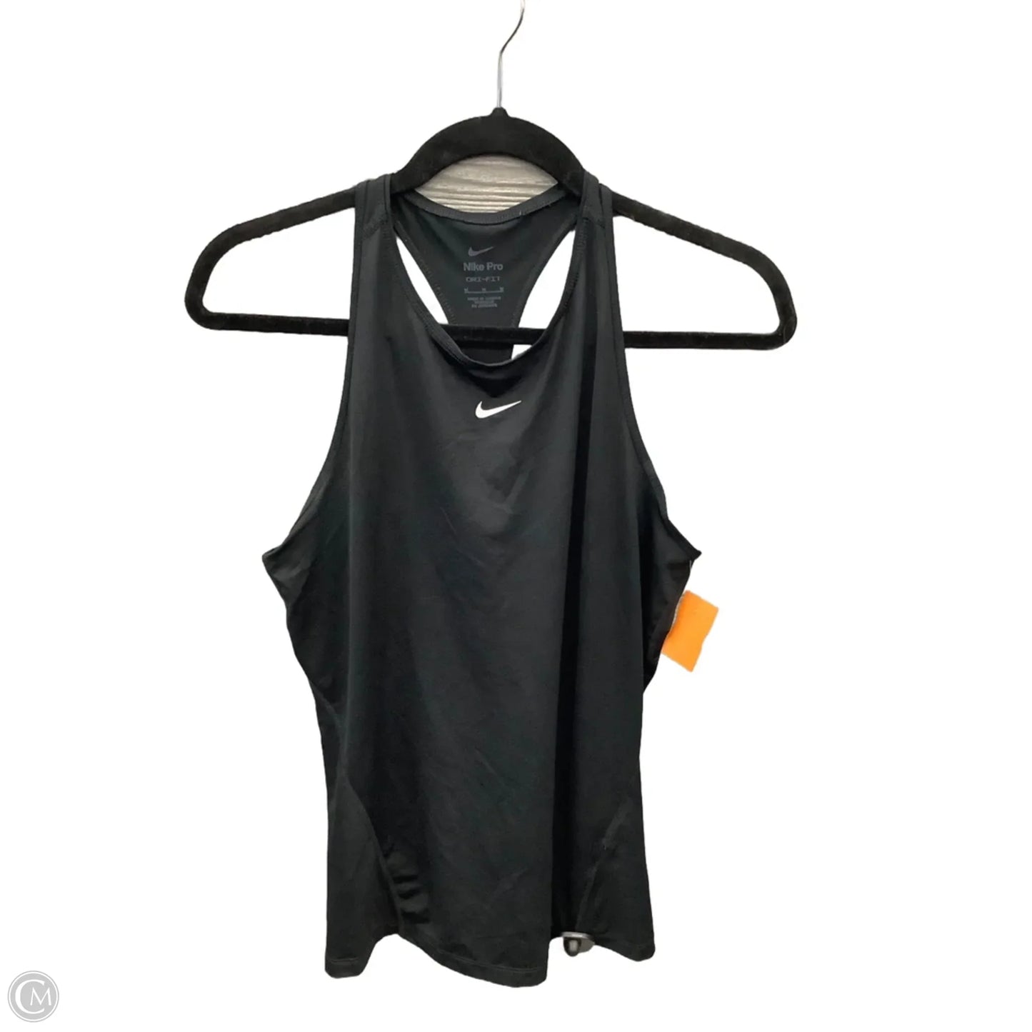 Athletic Tank Top By Nike Apparel In Black, Size: M