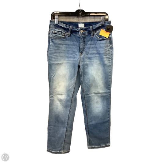 Jeans Straight By Time And Tru In Blue Denim, Size: 8