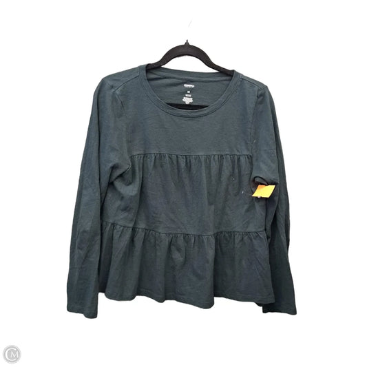 Top Long Sleeve By Sonoma In Green, Size: M