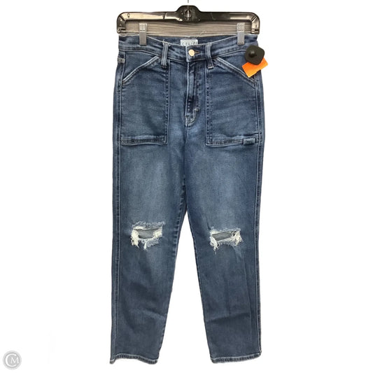 Jeans Straight By Cello In Blue Denim, Size: 2