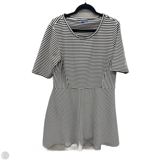 Dress Casual Midi By Apt 9 In Striped Pattern, Size: Xl