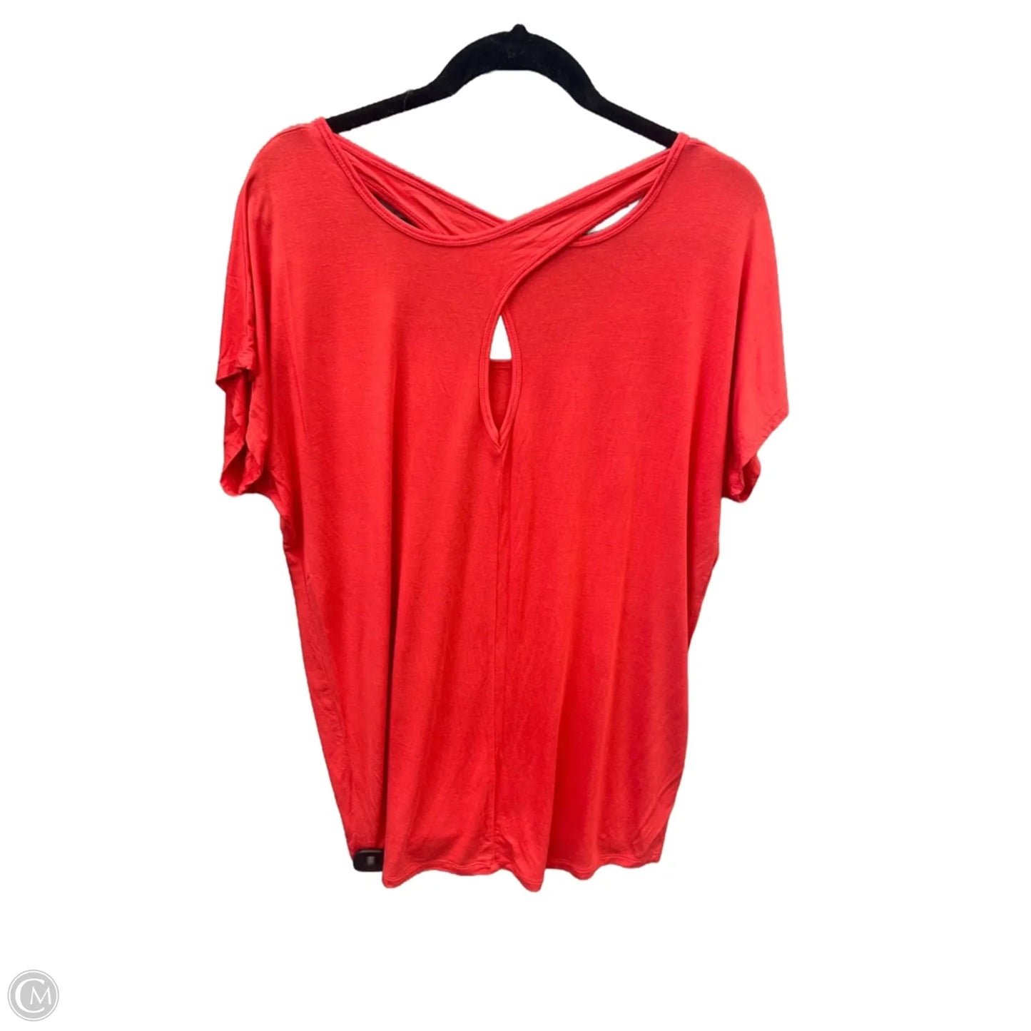 Top Short Sleeve By Cable And Gauge In Orange, Size: L