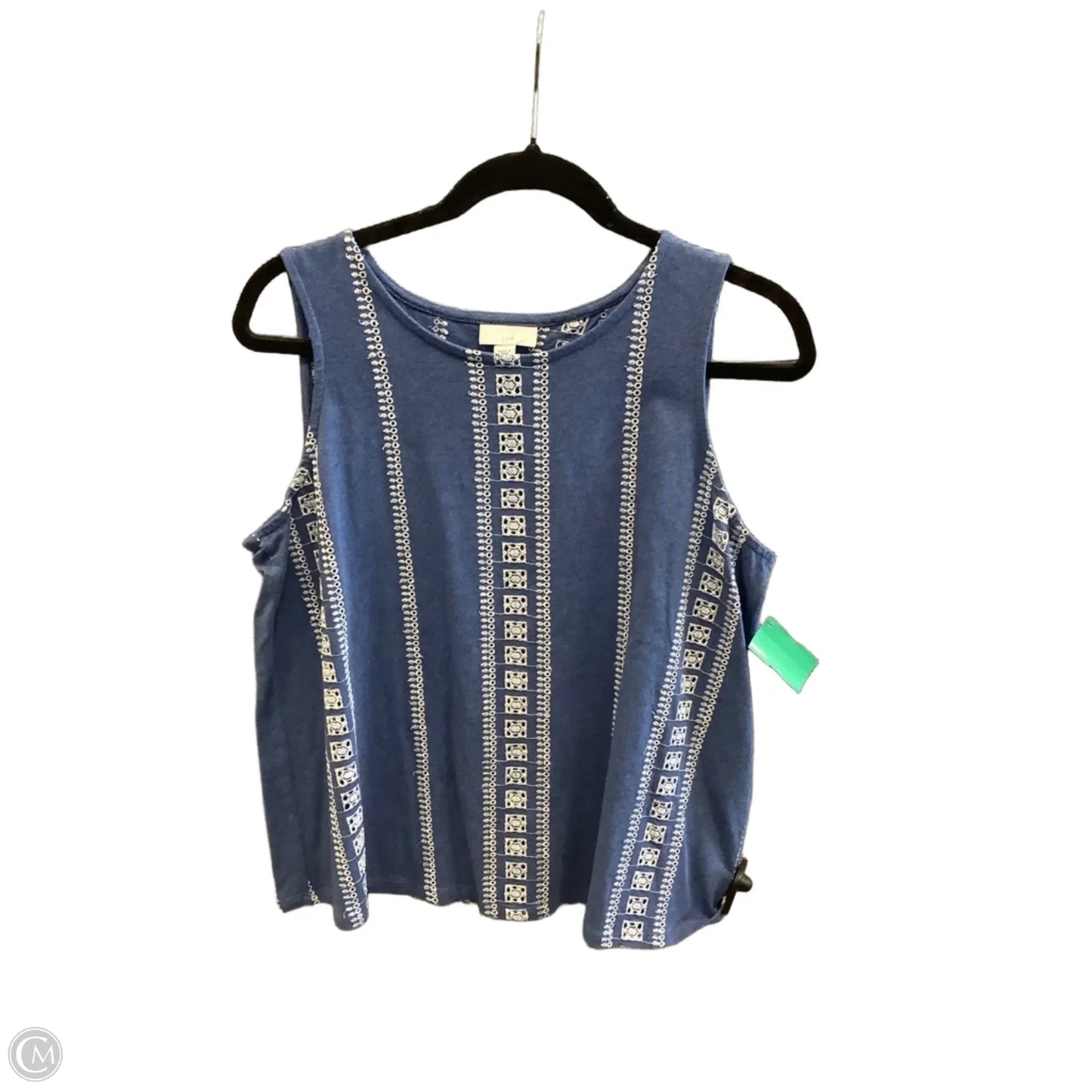 Top Sleeveless By J. Jill In Blue, Size: M