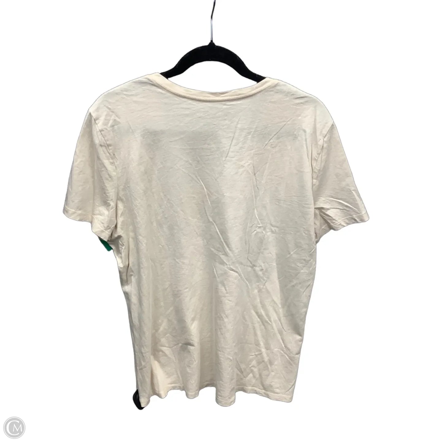 Top Short Sleeve By Life Is Good In Cream, Size: Xl