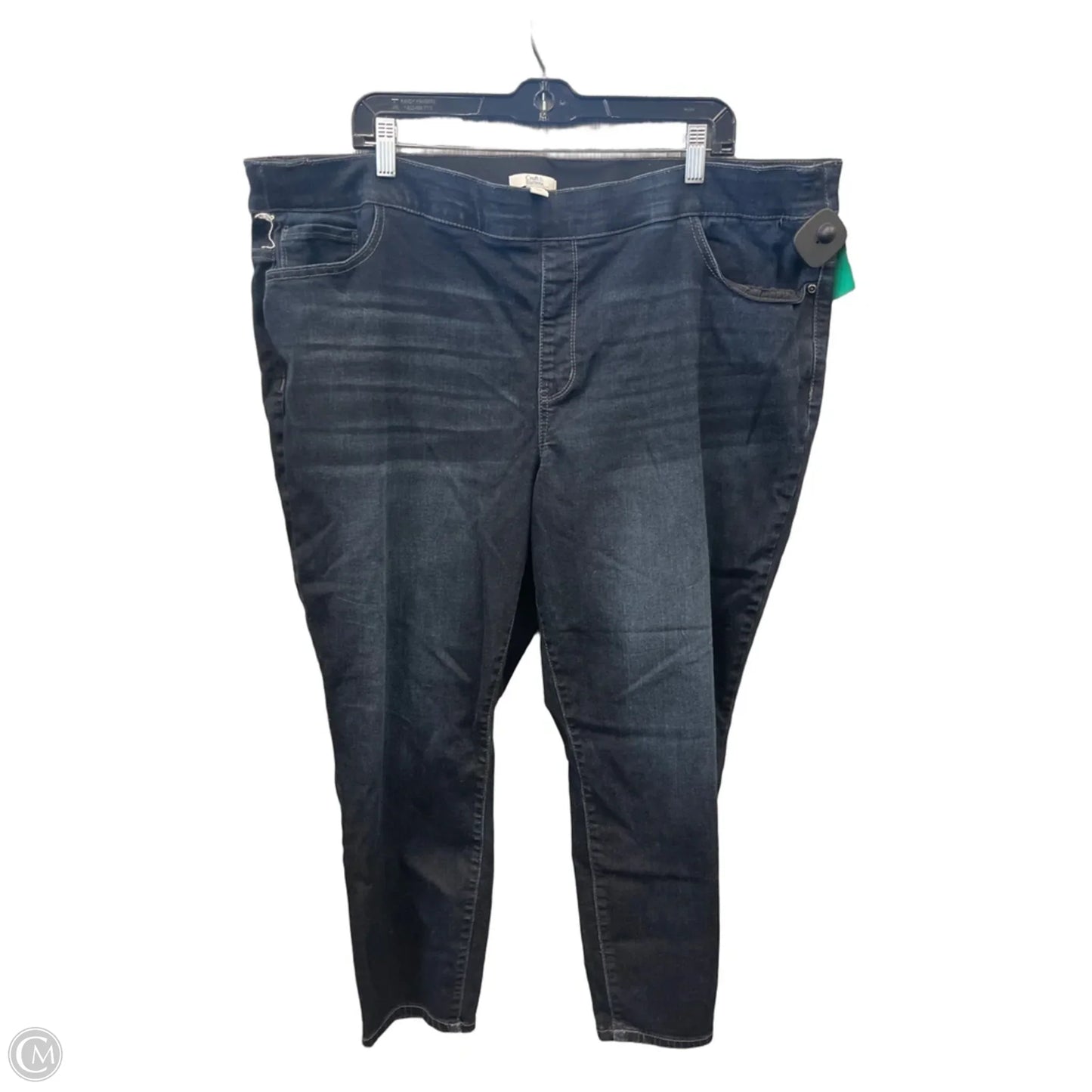 Jeans Skinny By Croft And Barrow In Blue Denim, Size: 24