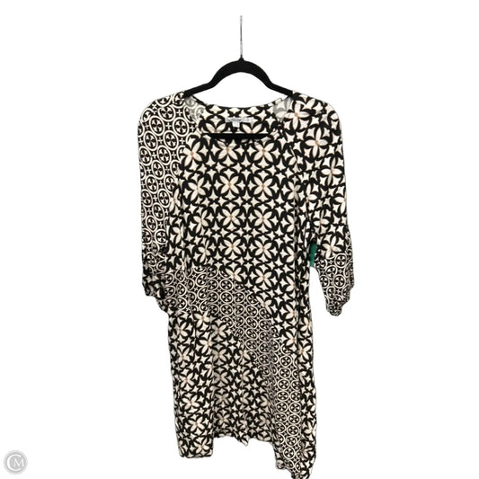 Dress Casual Midi By Chicos In Black, Size: L