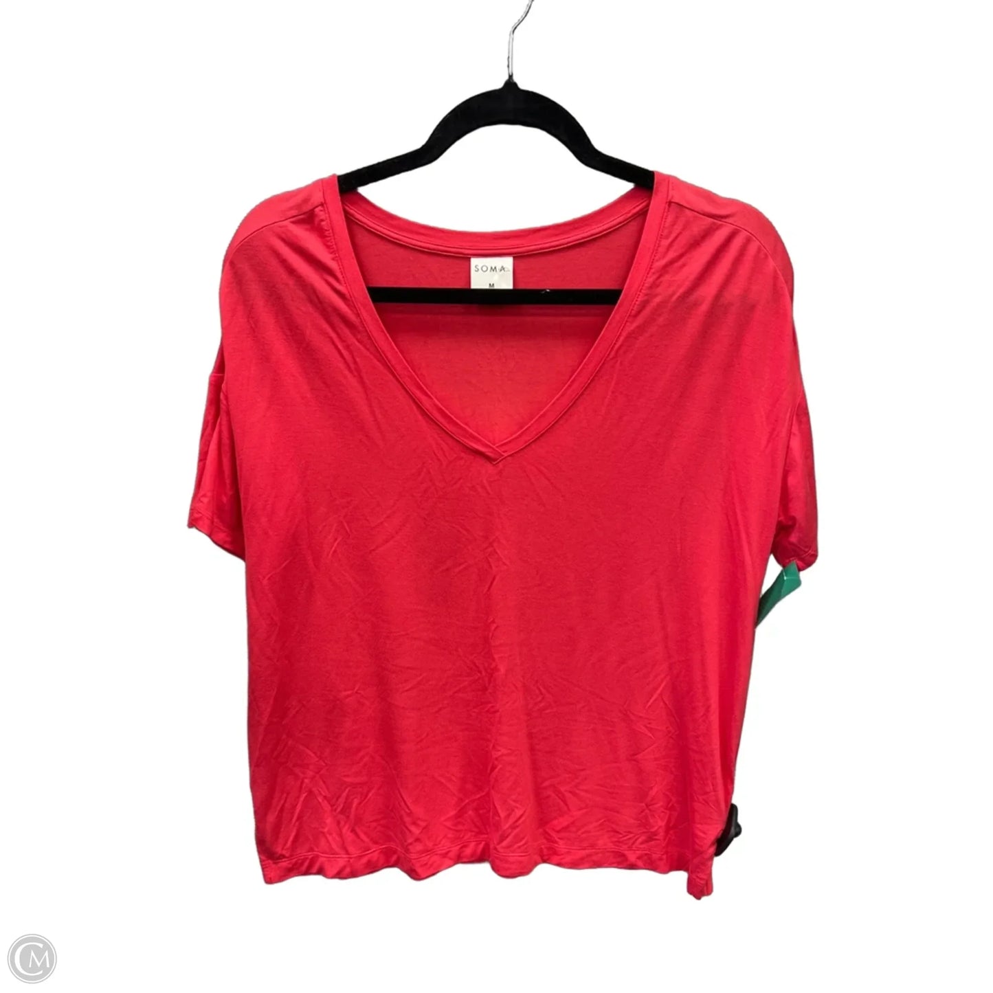 Top Short Sleeve By Soma In Pink, Size: M