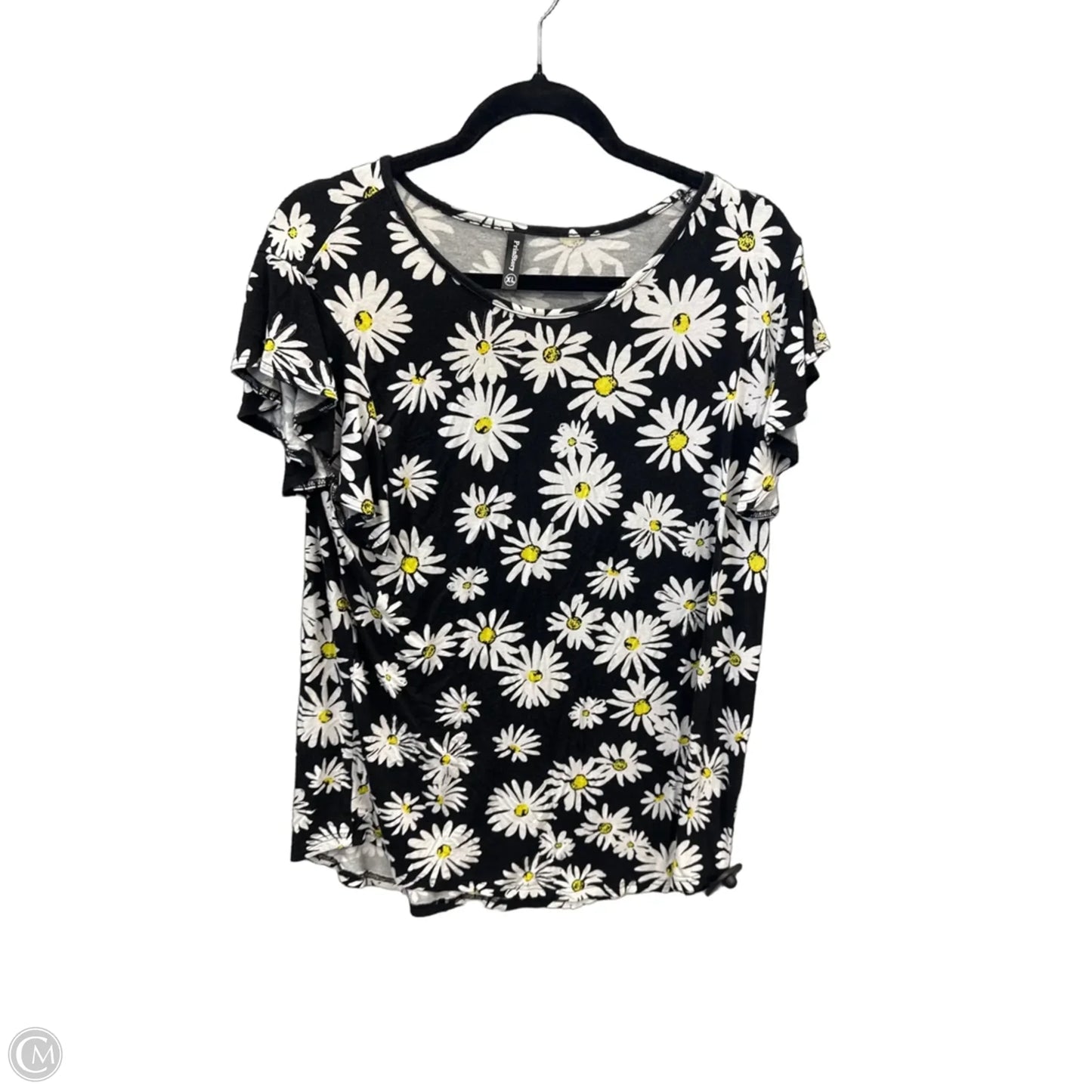 Top Short Sleeve By Clothes Mentor In Black, Size: Xl