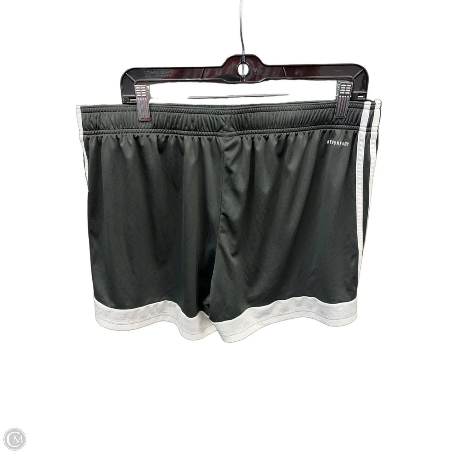 Athletic Shorts By Adidas In Grey, Size: 2x