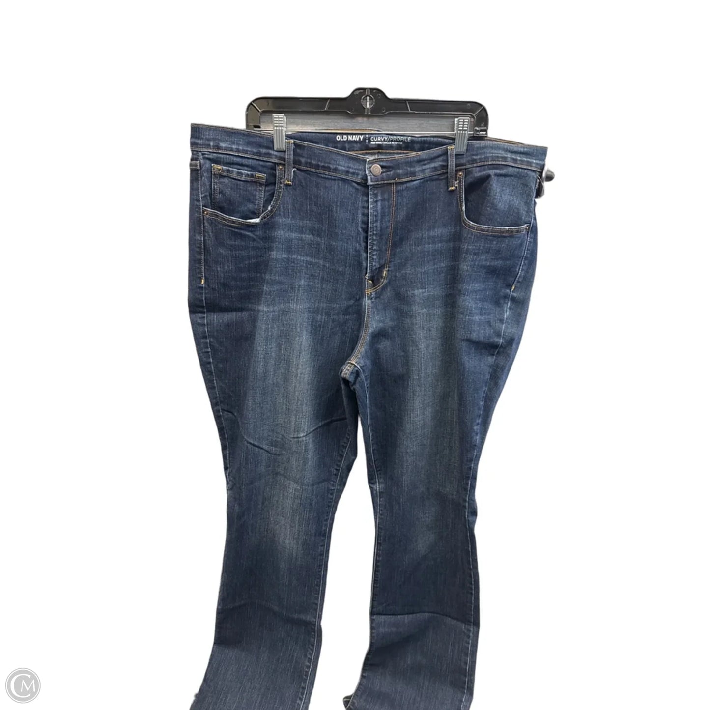 Jeans Straight By Old Navy In Blue Denim, Size: 20