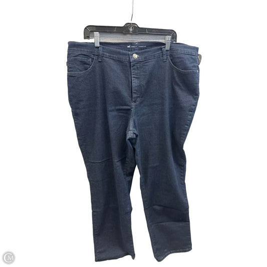 Jeans Straight By Lee In Blue Denim, Size: 18