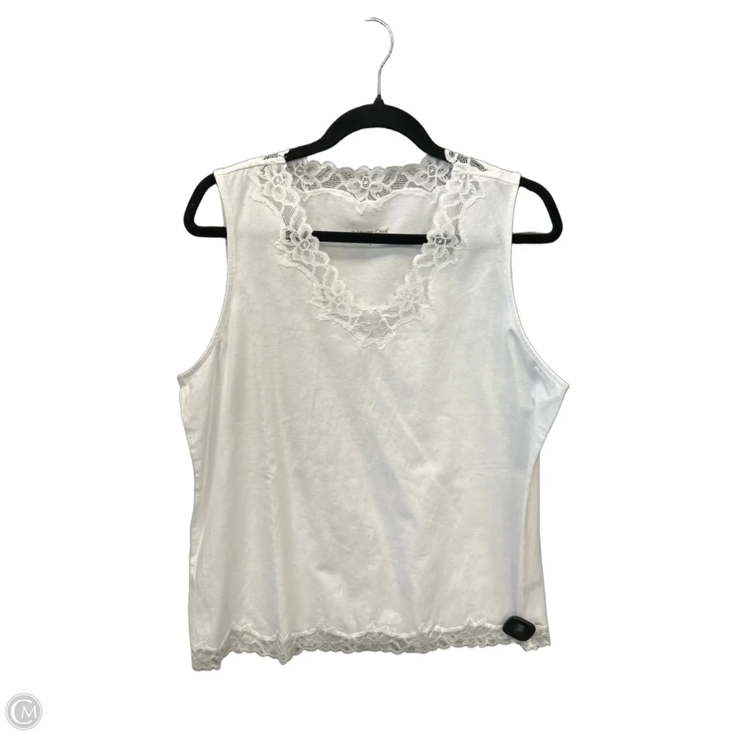 Top Sleeveless Basic By Coldwater Creek In White, Size: L