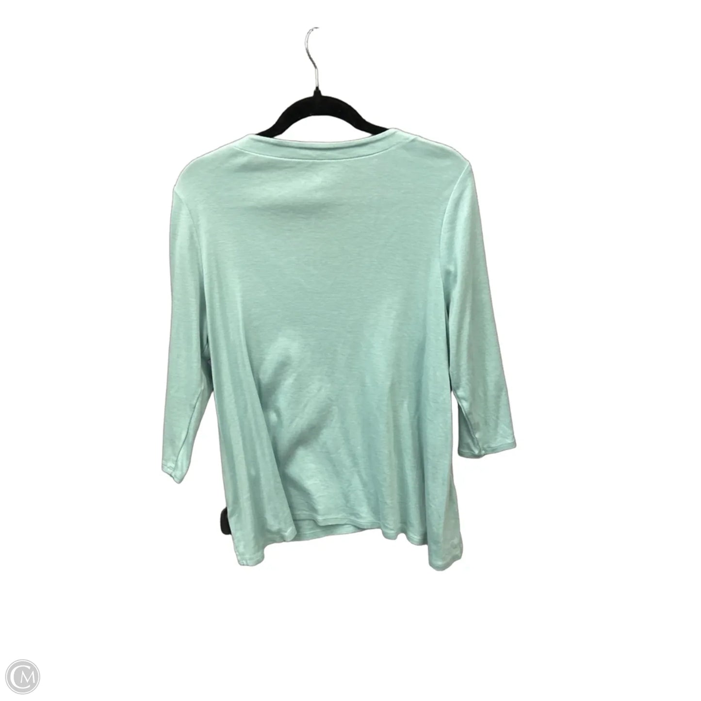 Top 3/4 Sleeve By J. Jill In Blue, Size: L