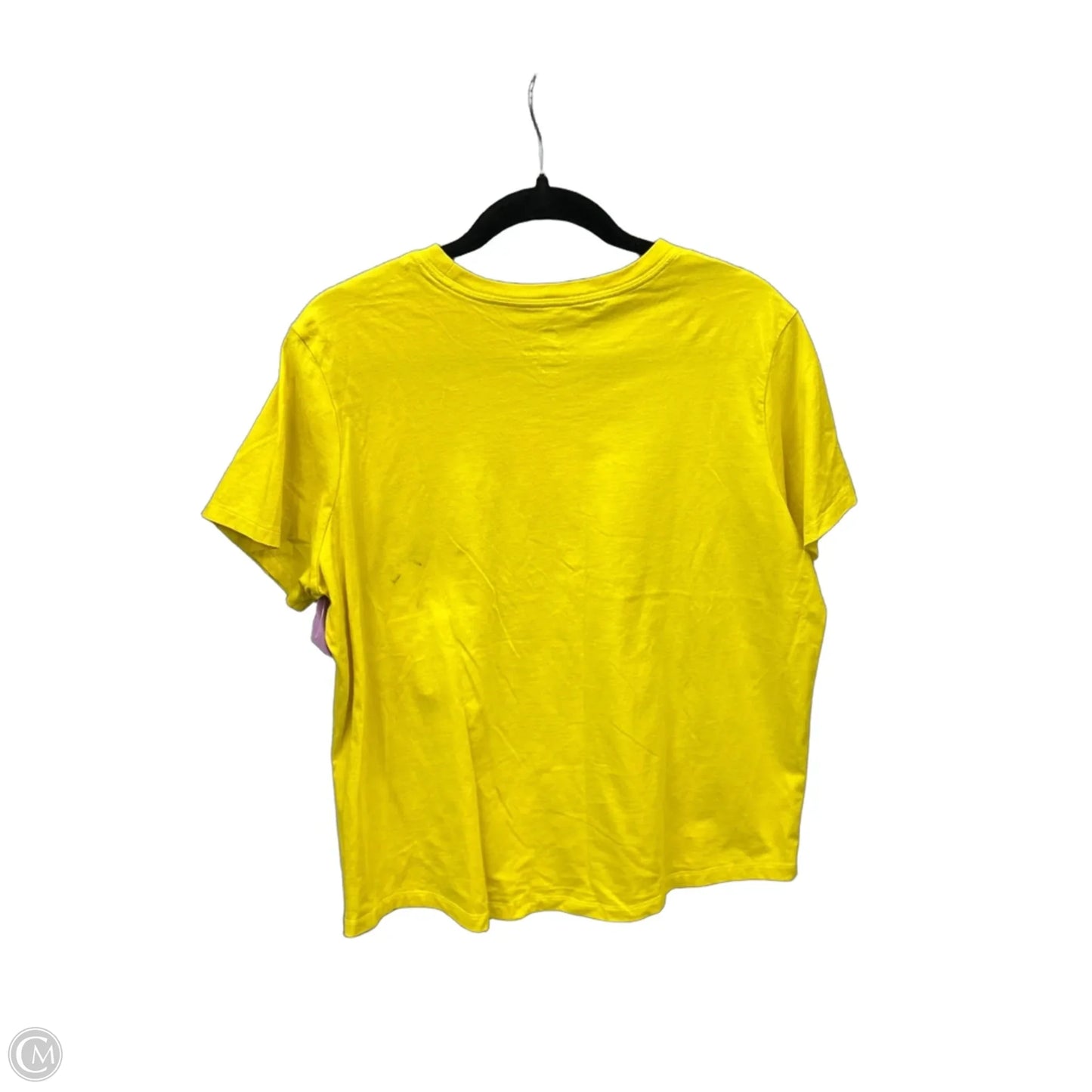 Athletic Top Short Sleeve By Nike Apparel In Yellow, Size: Xl