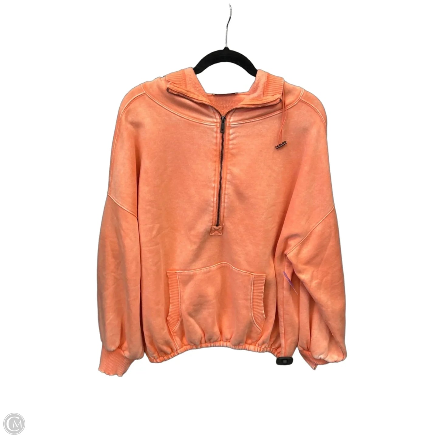 Top Long Sleeve By Zenana In Peach, Size: S