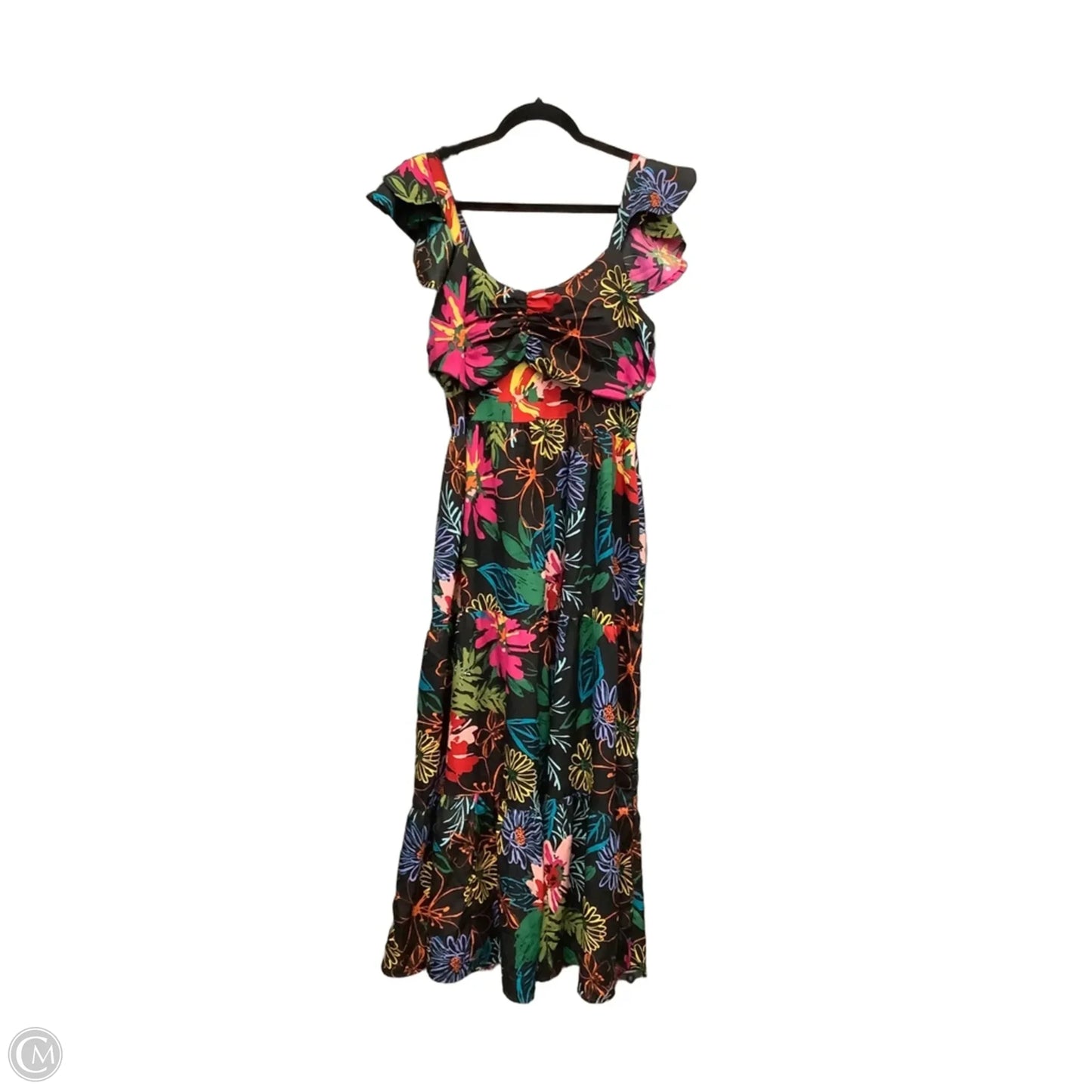 Dress Casual Maxi By Clothes Mentor In Floral Print, Size: L