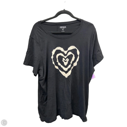 Top Short Sleeve By Torrid In Black, Size: 3x