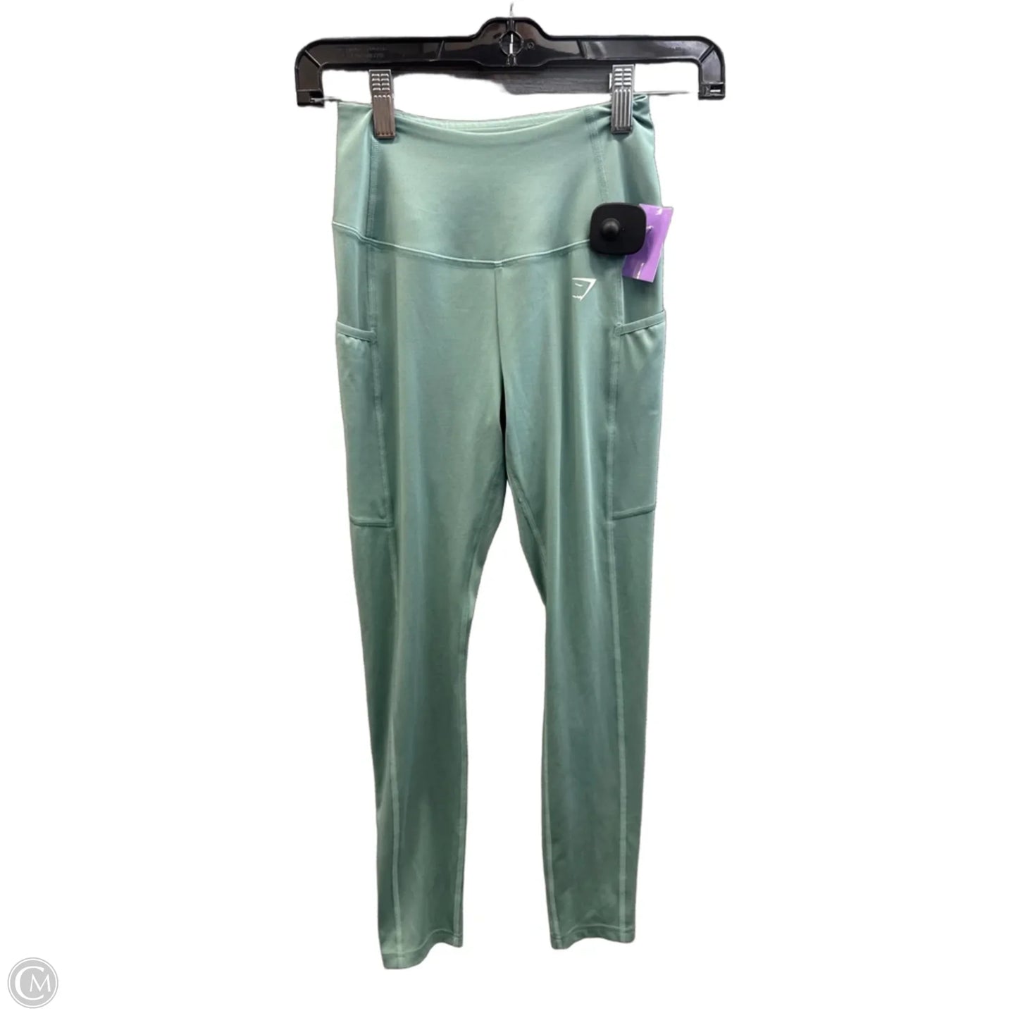 Athletic Leggings By Gym Shark In Green, Size: Xs