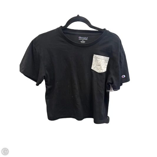 Top Short Sleeve By Champion In Black, Size: Xl