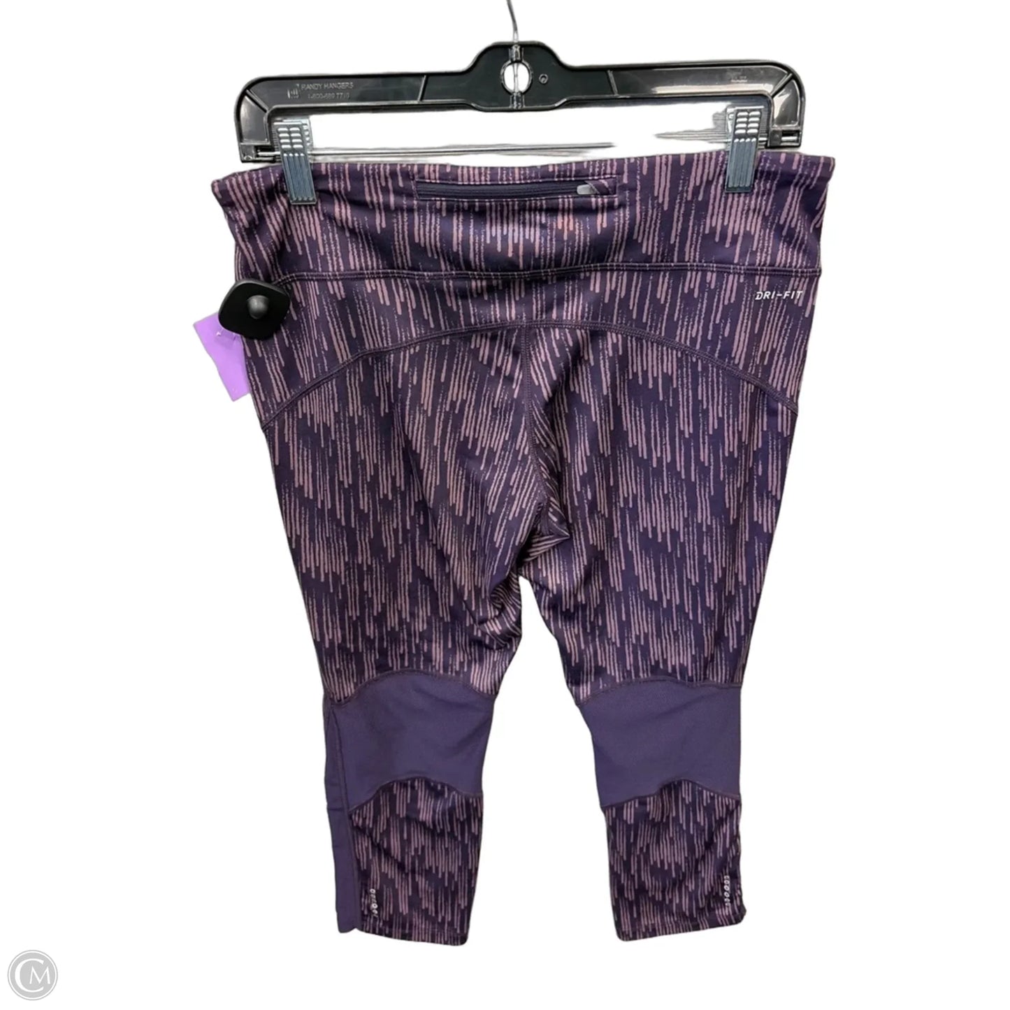 Athletic Leggings By Nike In Purple, Size: L