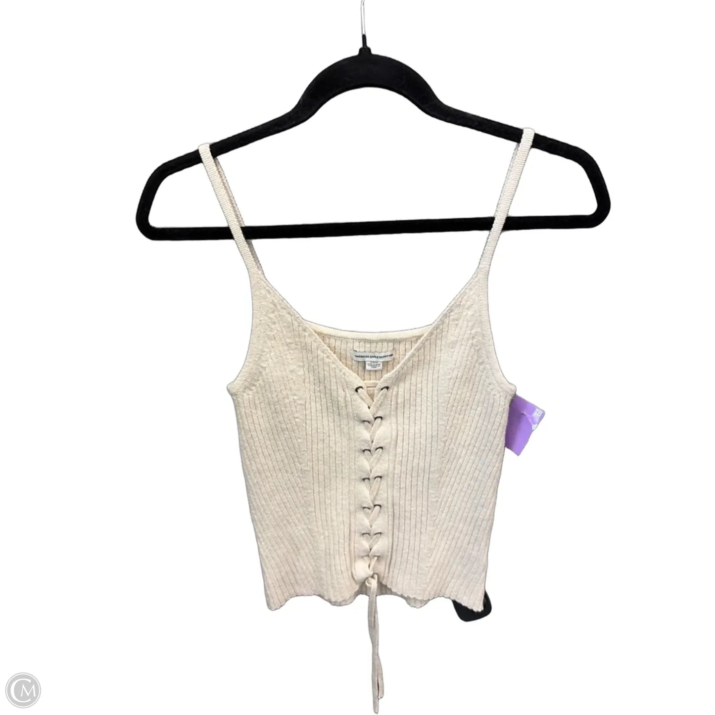 Top Sleeveless By American Eagle In Cream, Size: S