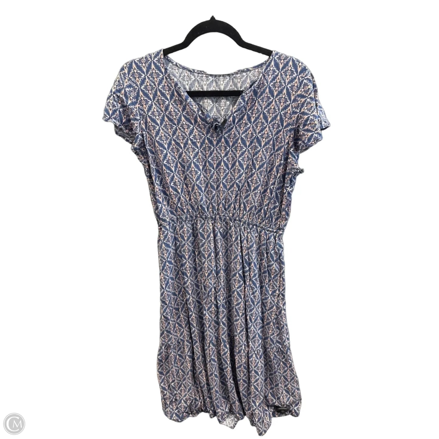 Dress Casual Midi By Lucky Brand In Blue, Size: L