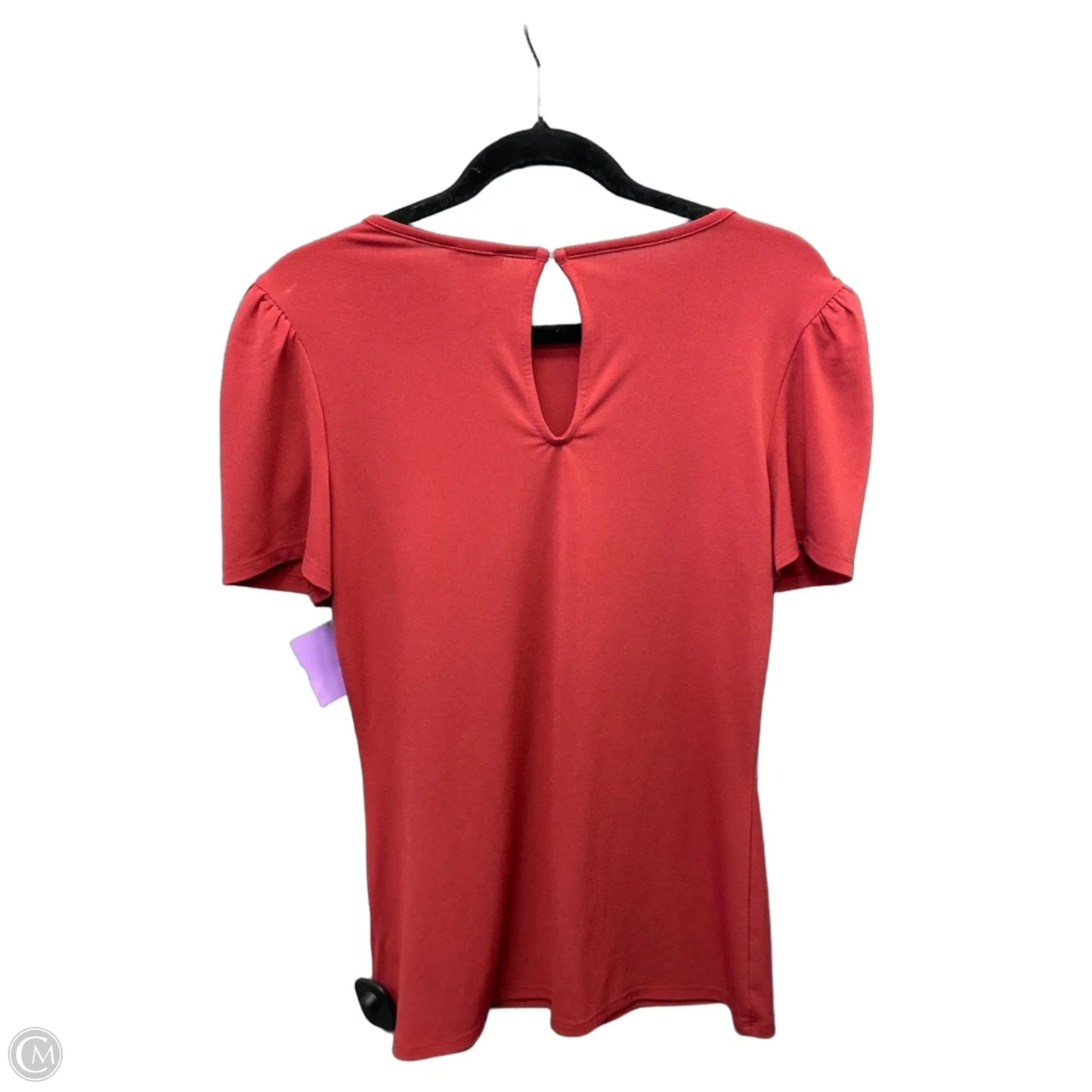 Top Short Sleeve By Express In Pink, Size: L