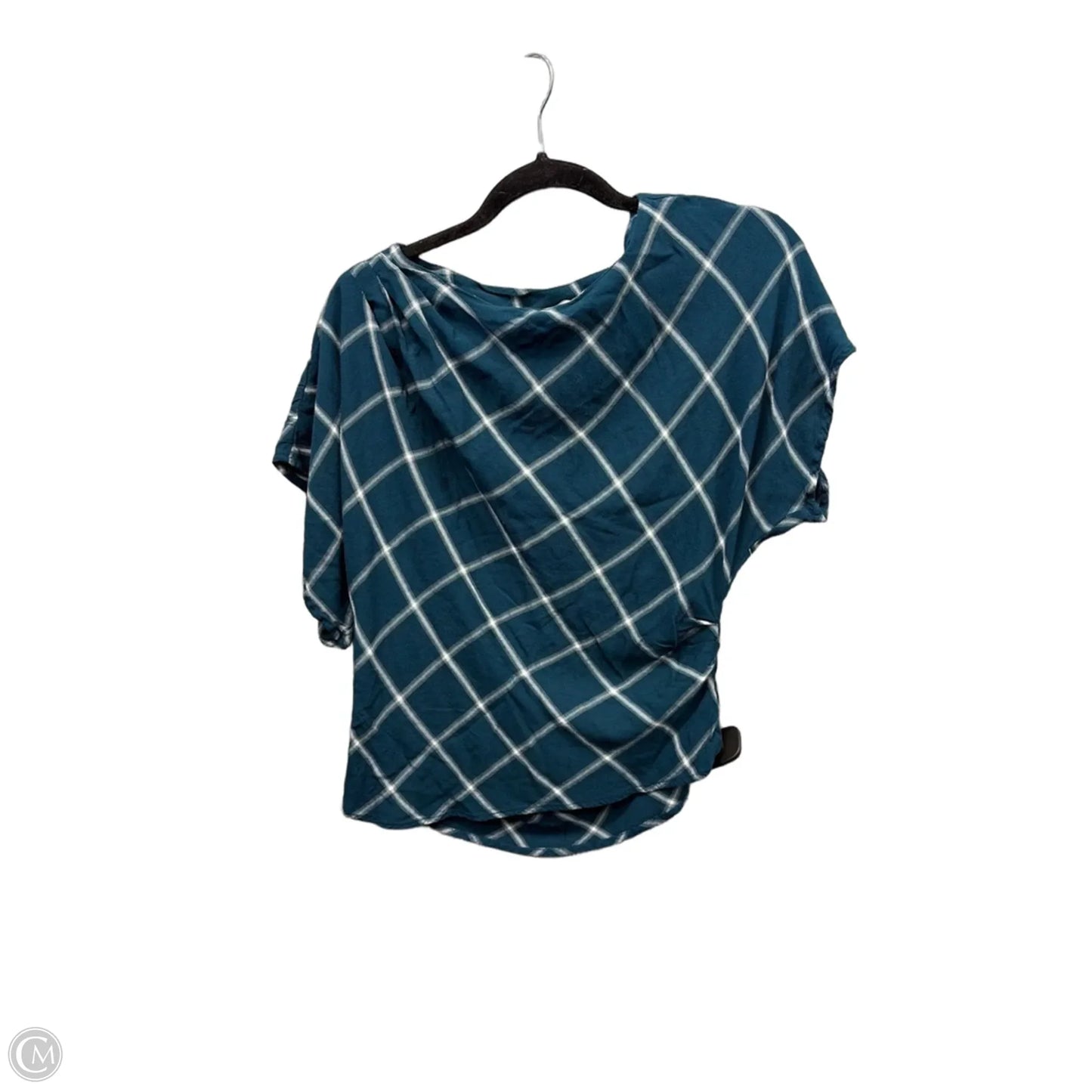 Top Short Sleeve By Loft In Blue, Size: L