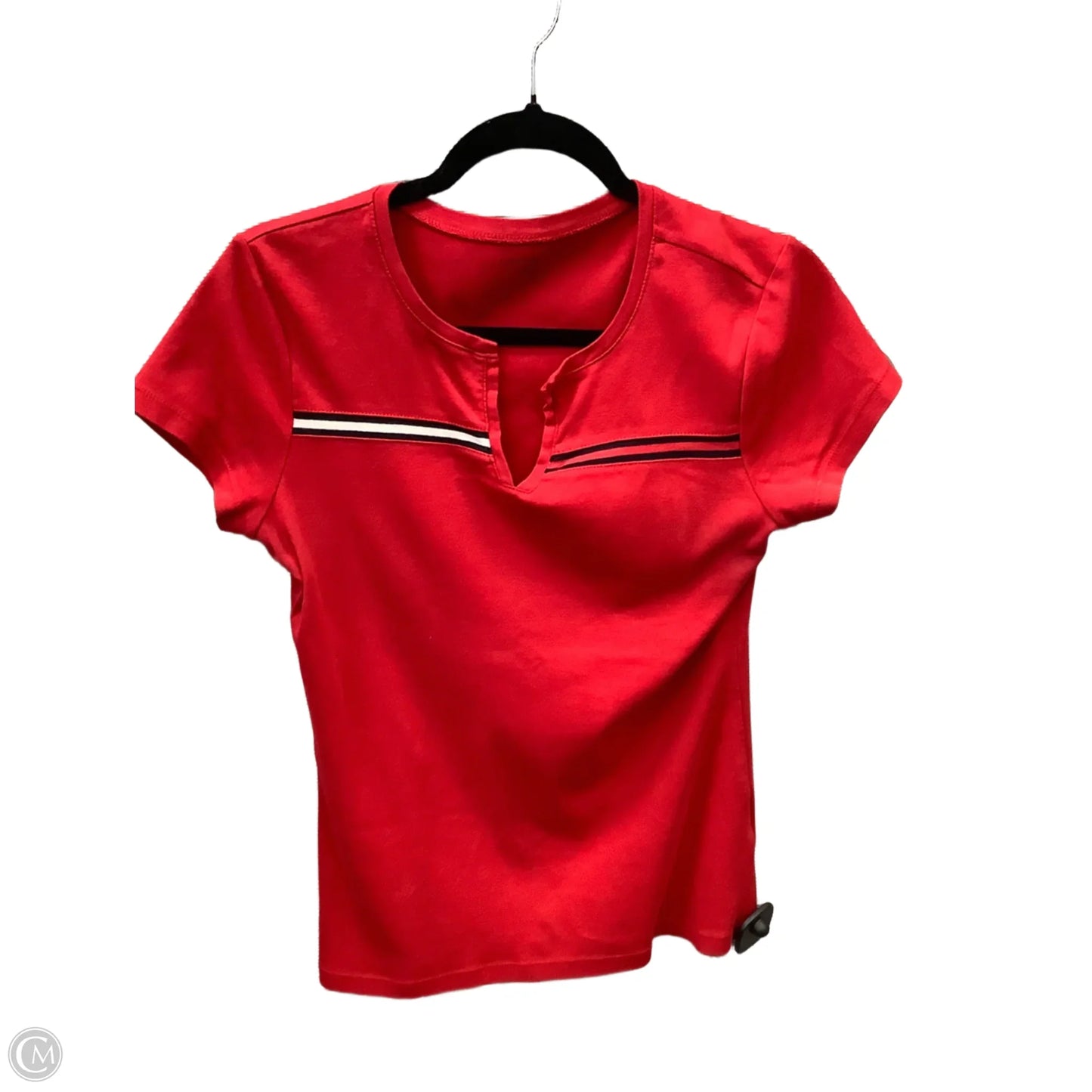 Top Short Sleeve By Tommy Hilfiger In Red, Size: M