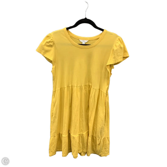 Dress Casual Short By Time And Tru In Yellow, Size: S