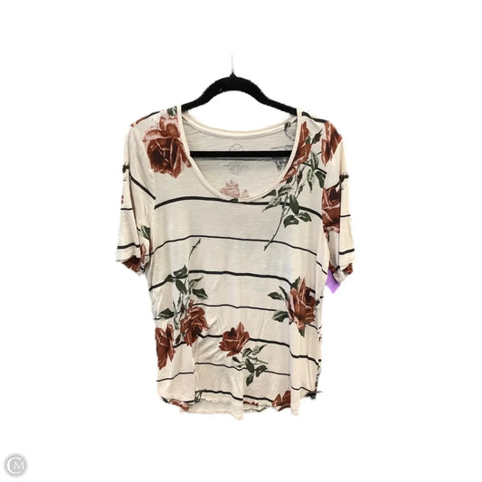 Top Short Sleeve By Maurices In White, Size: 0