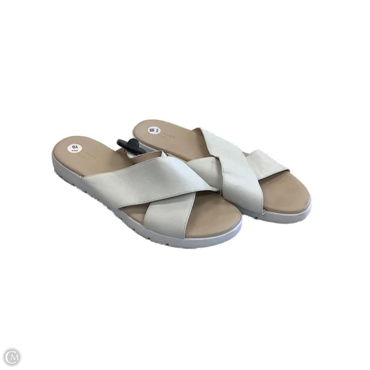 Sandals Flats By Cole-haan In White, Size: 10