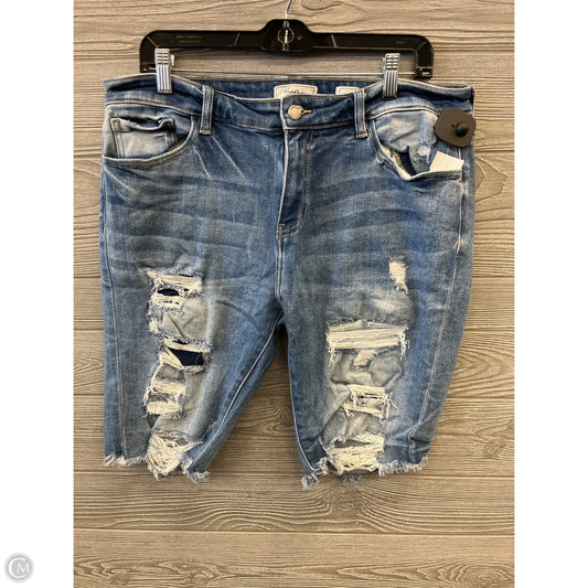 Shorts By Kancan In Blue Denim, Size: 14