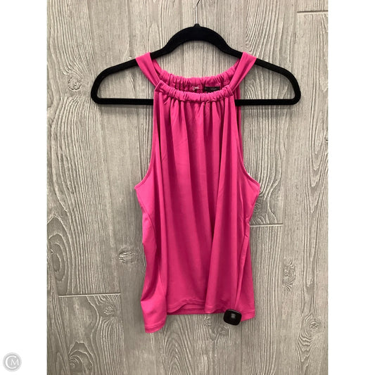 Top Sleeveless By Ann Taylor In Pink, Size: L