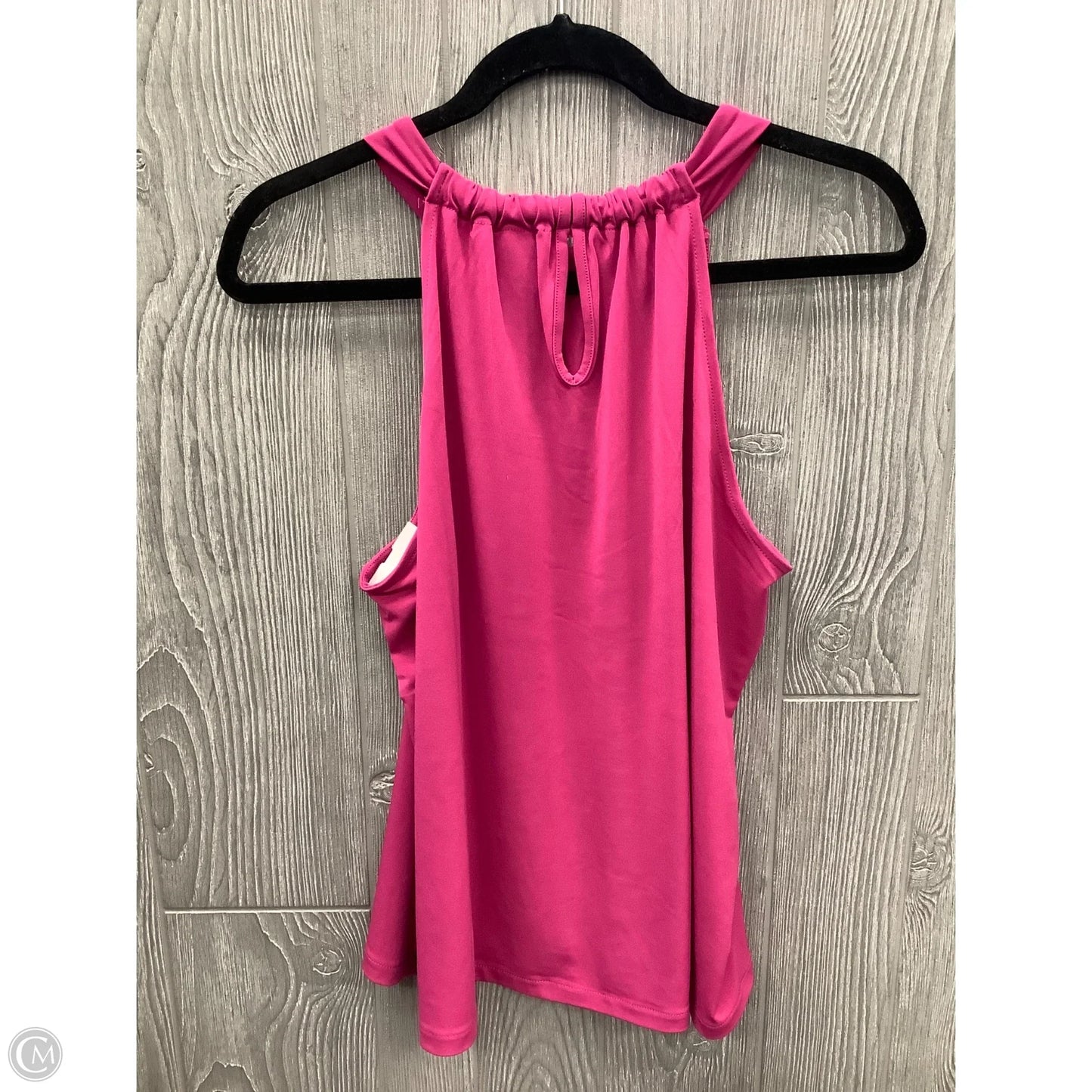 Top Sleeveless By Ann Taylor In Pink, Size: L