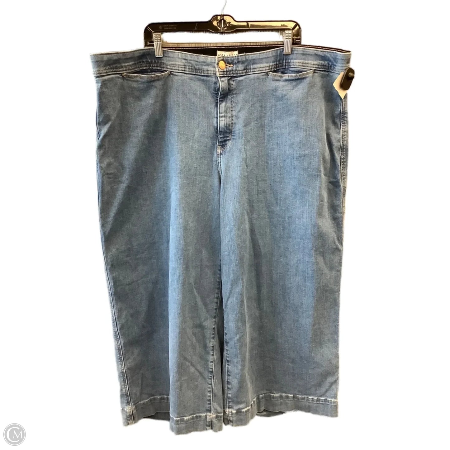 Jeans Wide Leg By Ava & Viv In Blue Denim, Size: 22