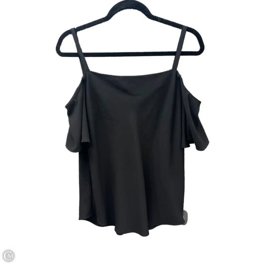 Top Short Sleeve By Ann Taylor In Black, Size: M