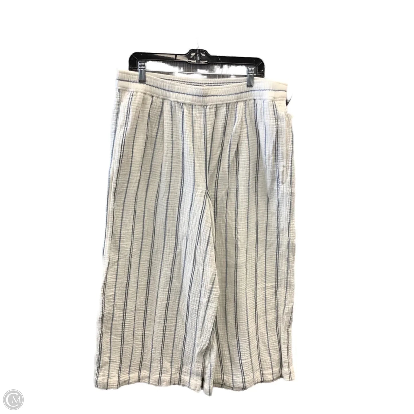 Pants Linen By Madewell In Striped Pattern, Size: Xl