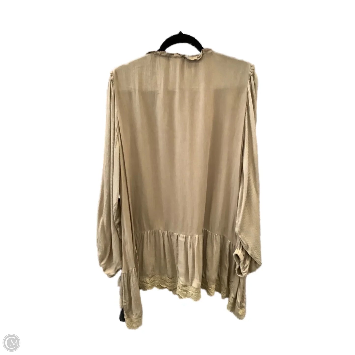 Top Long Sleeve By Clothes Mentor In Green, Size: L