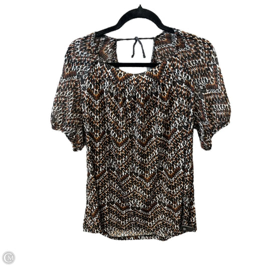 Top Short Sleeve By Lane Bryant In Brown, Size: Xl