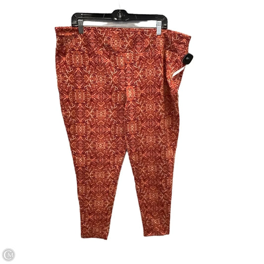 Pants Leggings By Terra & Sky In Orange, Size: 20