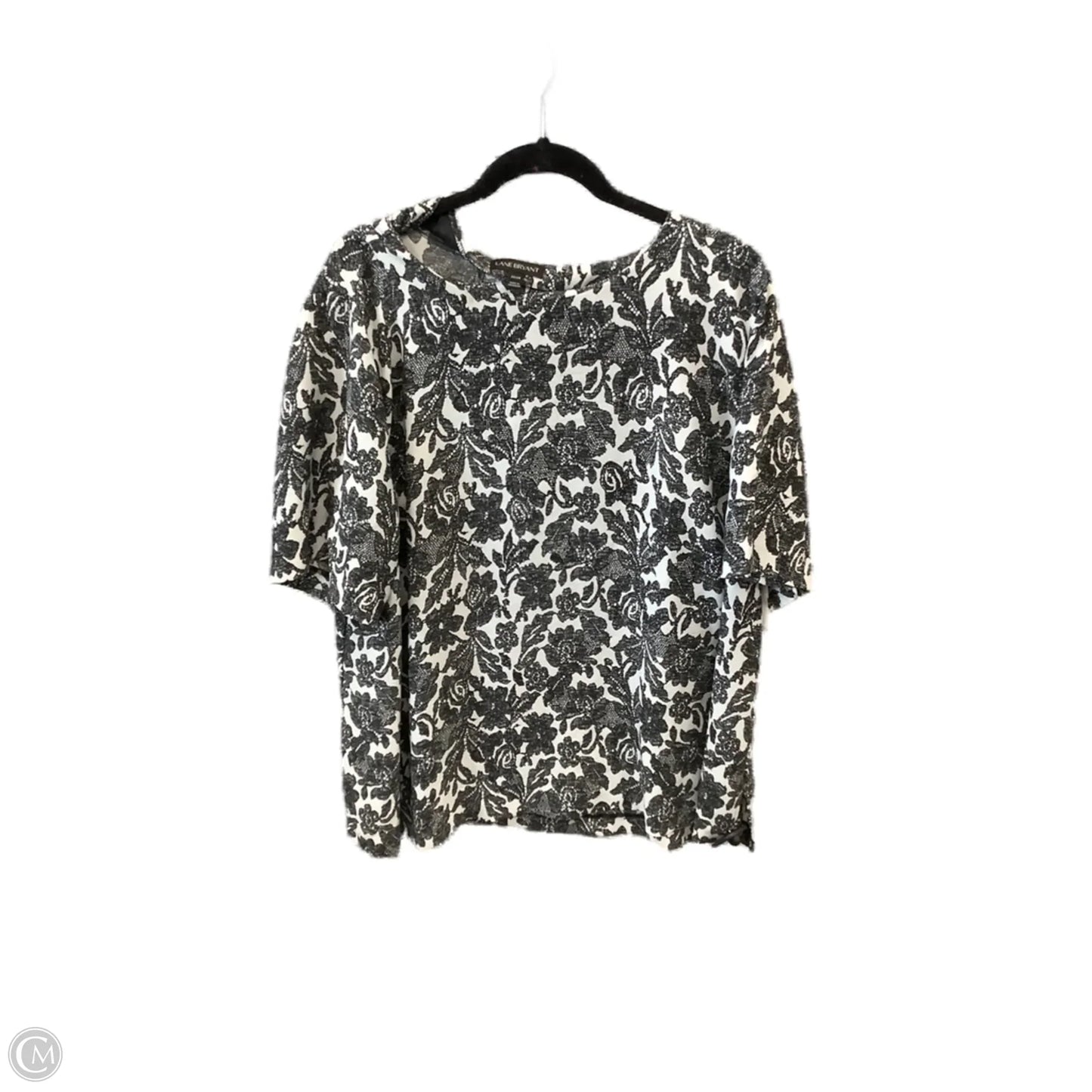 Top Short Sleeve By Lane Bryant In Floral Print, Size: 3x