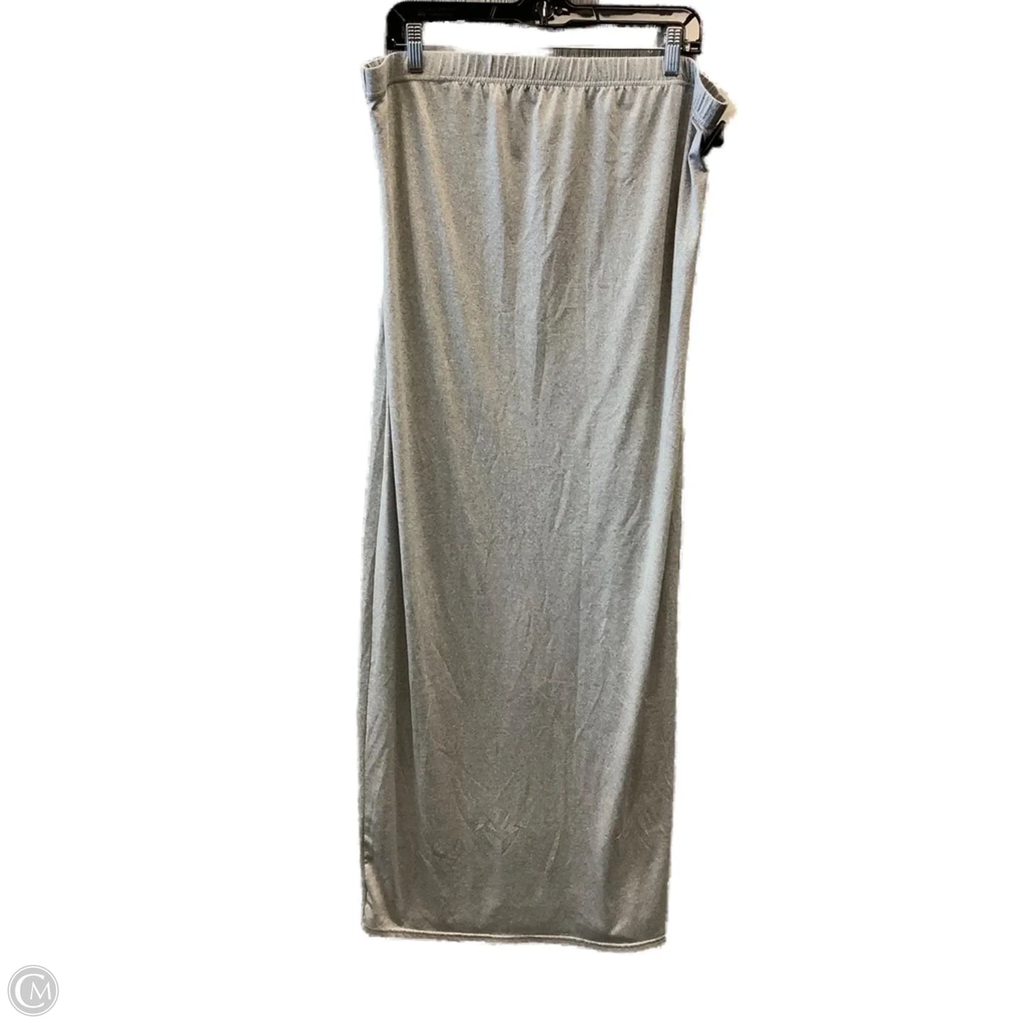 Skirt Maxi By Clothes Mentor In Grey, Size: 2x