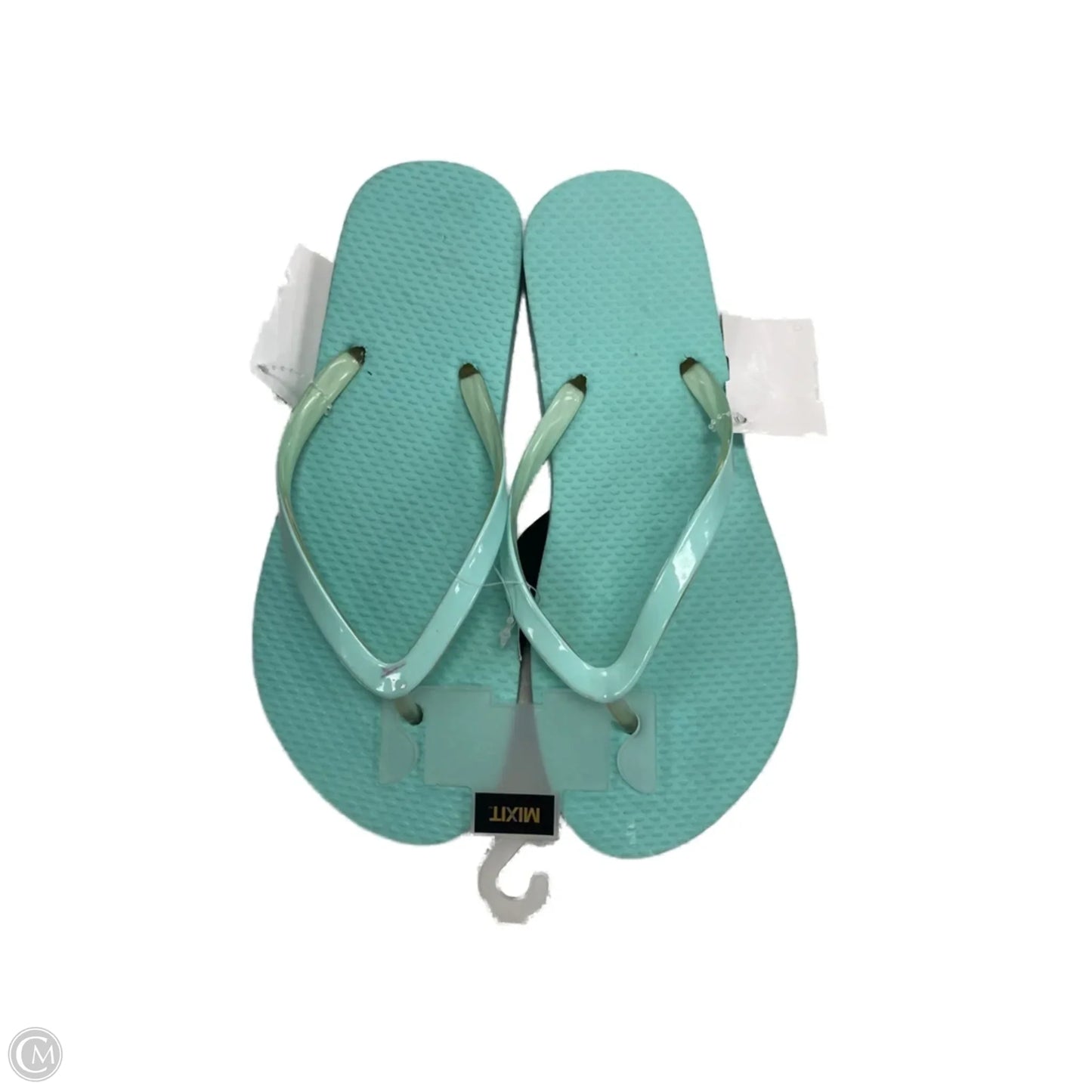 Sandals Flip Flops By Mix It In Blue, Size: 7